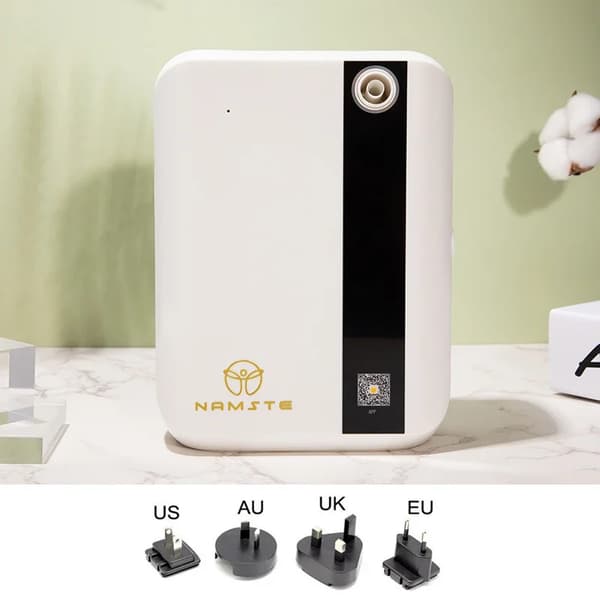 Aroma Diffuser, 500ML Kapacitet, Bluetooth Kontrol, Stille Drift,Hvid, EU