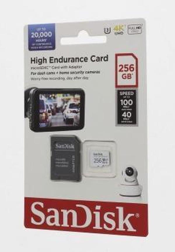 SanDisk High Endurance 256 GB MicroSDXC UHS-I Klass 10