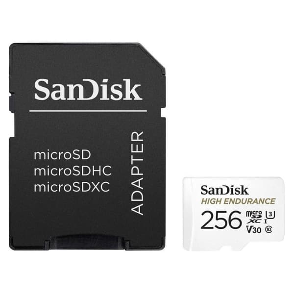 SanDisk High Endurance 256 GB MicroSDXC UHS-I Klass 10