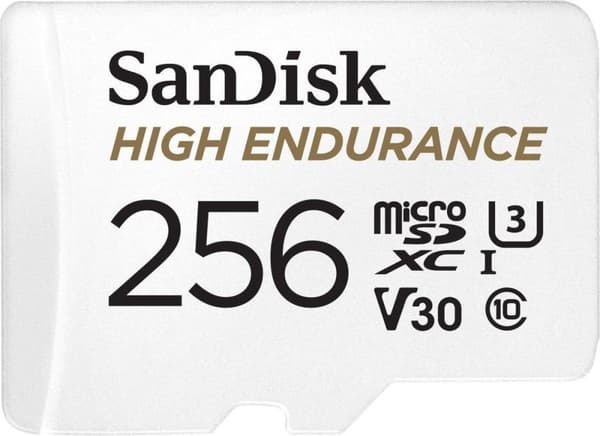 SanDisk High Endurance 256 GB MicroSDXC UHS-I Klass 10