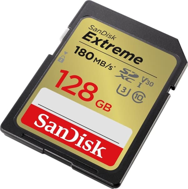 SanDisk Extreme 128 GB SDXC UHS-I klass 10