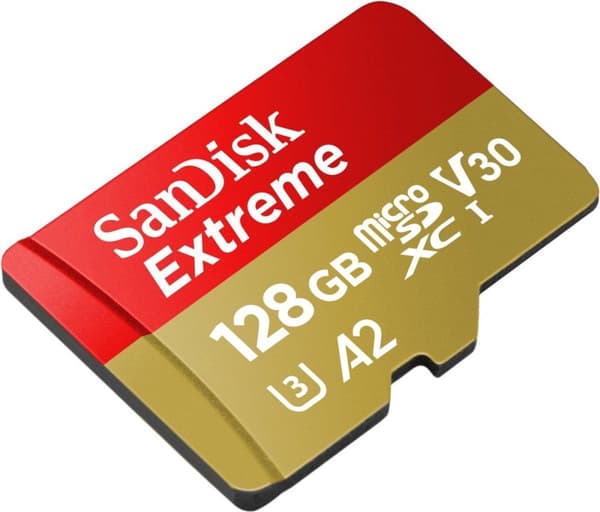 SanDisk Extreme 128 GB MicroSDXC UHS-I klass 10