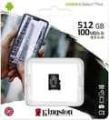 Miniatyrbillede 5 af 8: Kingston Technology 512GB micSDXC Canvas Select Plus 100R A1 C10-kort + ADP
