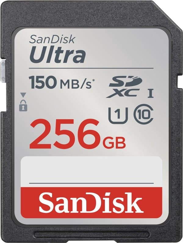 SANDISK ULTRA 256GB SDXC-minneskort 150 MB/s