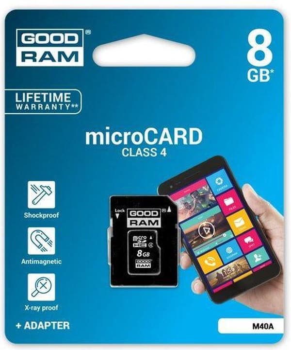 Goodram M40A 8 GB MicroSDHC UHS-I klass 4