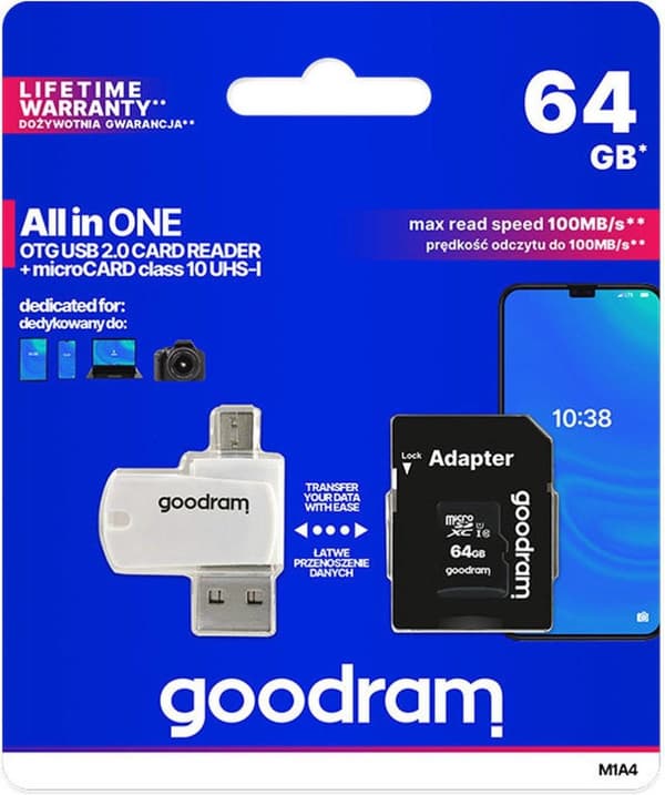 Goodram M1A4-1280R12 hukommelseskort 128 GB MicroSDHC Class 10 UHS-I
