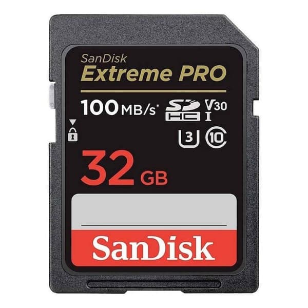 Sandisk SDHC Extreme Pro -muistikortti 32GB 100MB/s V30