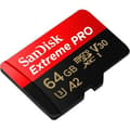 Miniatyrbild 2 av 4: Sandisk MicroSDXC Extreme PRO 64GB 200/90 Mb/s - A2 - V30