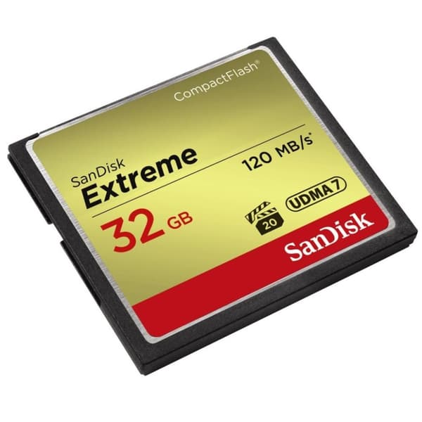 Sandisk CF Extreme 32GB 120MB/s Læs 85MB/s Skriv