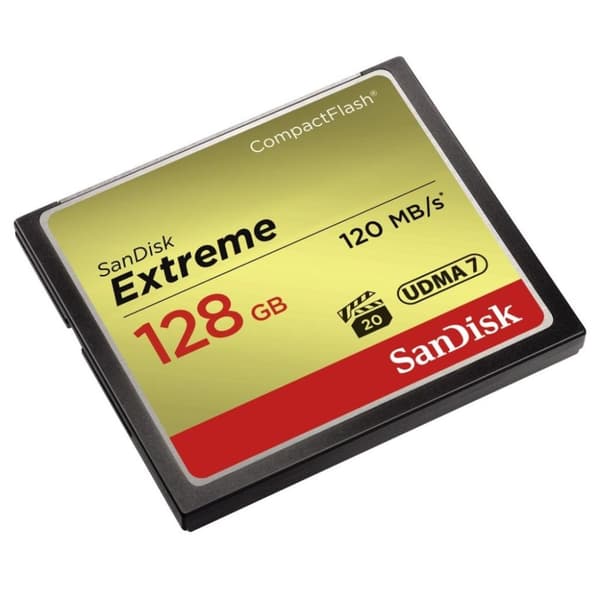 Sandisk CF Extreme 128GB 120MB/s Læs 85MB/s Skriv