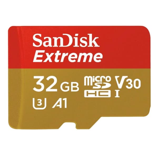 Sandisk MicroSDXC Extreme 32GB (A1/ V30/ U3/ UHS-I/ Cl.10/ R100/ W60)+Ad.Act.Cam