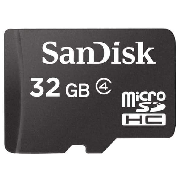 Endast Sandisk Micro SD 32Gb-kort