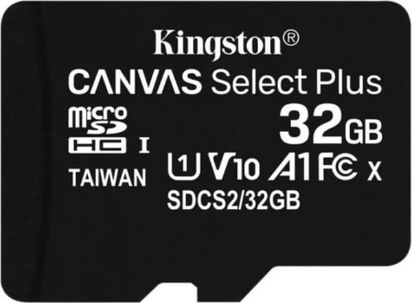 Kingston Technology Canvas Select Plus 32 GB MicroSDHC UHS-I Class 10