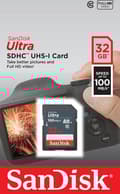 Miniatyrbild 3 av 4: SanDisk Ultra 32GB SDHC Mem Card 100MB/s minneskort UHS-I Klass 10