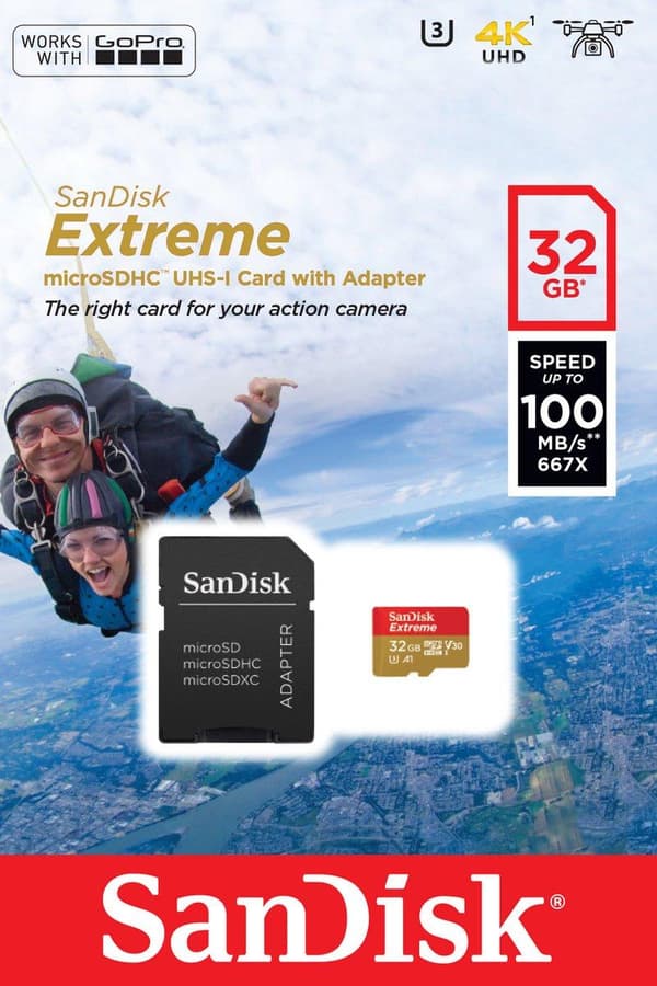 SanDisk Extreme 32 Gt MicroSDHC UHS-I Class 10