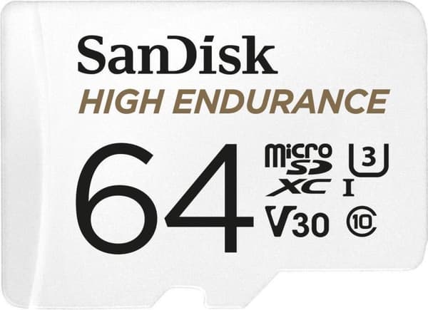 SanDisk High Endurance-hukommelseskort 64 GB MicroSDXC UHS-I Klasse 10