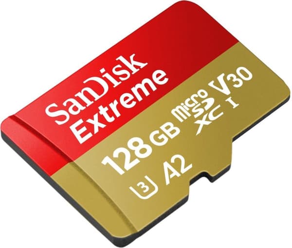 SanDisk Extreme 128 GB MicroSDXC UHS-I Class 10 + adapter