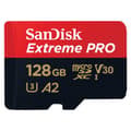 Miniatyrbillede 1 af 4: Sandisk MicroSDXC Extreme PRO 128GB 200/90 Mb/s - A2 - V30