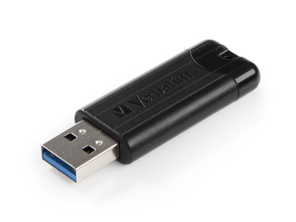 MEMORIE USB VERBATIM PINSTRIPE 32GB USB 3.0 NEGRU "49317" (TIMBRU VERDE 0.03 LEI)