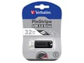 Miniatyrbillede 1 af 3: MEMORIE USB VERBATIM PINSTRIPE 32GB USB 3.0 NEGRU "49317" (TIMBRU VERDE 0.03 LEI)