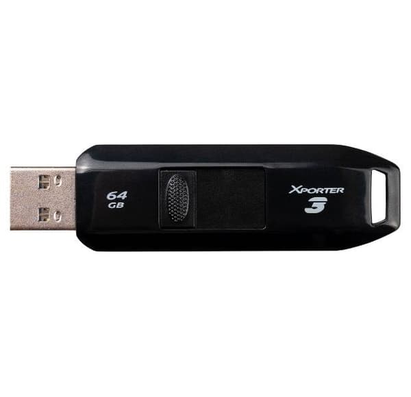 PATRIOT Xporter 3 64GB / USB 3.2 Gen 1 / vysouvací / plastová / černá