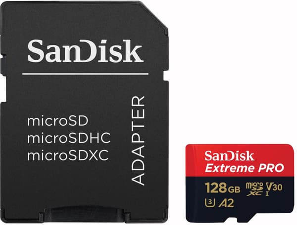 SanDisk Extreme PRO 128 GB MicroSDXC UHS-I Class 10