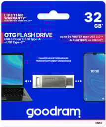 GOODRAM 32GB ODA3 SILVER USB 3.0 Sølv