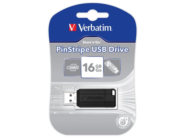 PinStripe 16GB Czarny musta