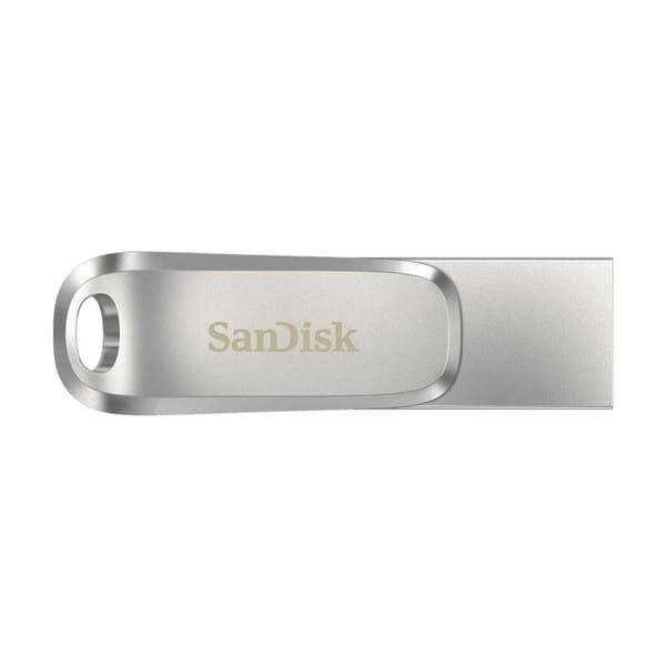 SanDisk Ultra Dual Drive Luxe USB flash drive 512 GB USB Type-A / USB Type-C 3.2 Gen 1 (3.1 Gen 1) Stainless steel Ruostumaton teräs