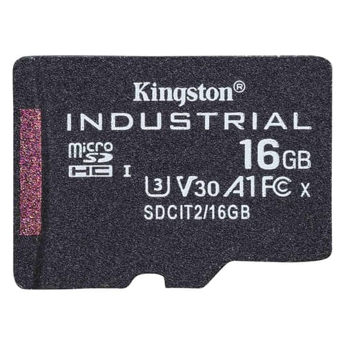 16GB MICROSDHC INDUSTRIAL C10/A1 PSLC CARD SINGLEPACK W/O ADPT