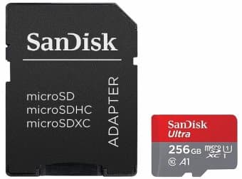 SanDisk Ultra 256 GB MicroSDXC UHS-I Class 10
