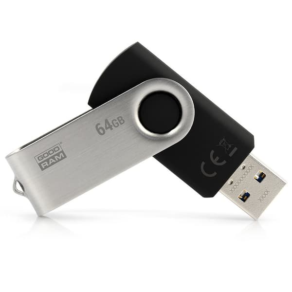 Goodram UTS3 USB flash drive 64 GB USB Type-A 3.2 Gen 1 (3.1 Gen 1) Black Svart