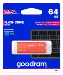 Goodram UME3-0640O0R11 USB flash drive 64 GB USB Type-A 3.2 Gen 1 (3.1 Gen 1) Orange Orange