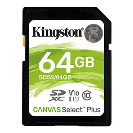 Memory card Kingston Canvas Select Plus SD, 64GB