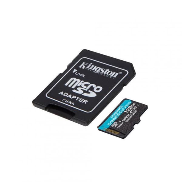 Kingston Technology 128GB microSDXC Canvas Go Plus 170R A2 U3 V30 Single Pack w/o ADP