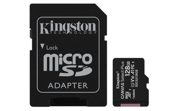 Kingston Technology Canvas Select Plus 128 Gt MicroSDXC UHS-I Class 10