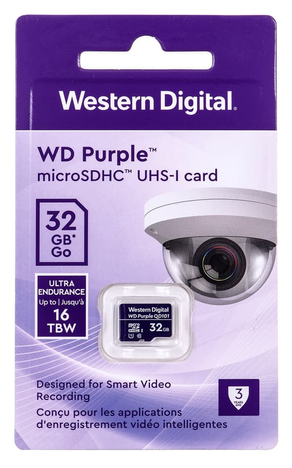 Western Digital WD Purple SC QD101 minneskort 32 GB MicroSDHC Class 10