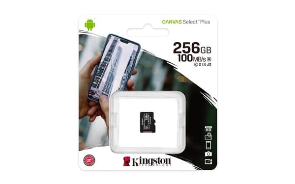 Kingston Technology Canvas Select Plus 256 Gt MicroSDXC UHS-I Class 10