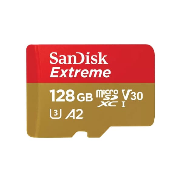 SanDisk Extreme 128 GB MicroSDXC UHS-I klass 10