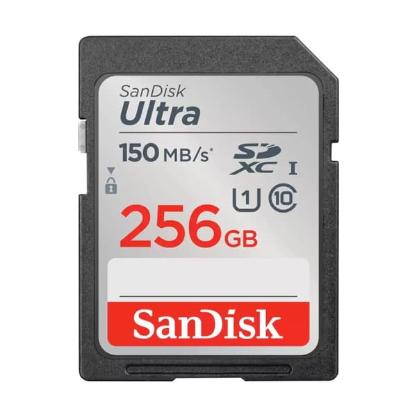 SANDISK ULTRA 256GB SDXC MINNESKORT 150MB/S
