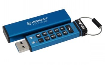 Kingston Ironkey Keypad 200 128GB Blå