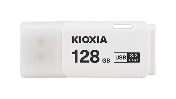 Kioxia TransMemory U301 USB flash drive 128 GB USB Type-A 3.2 Gen 1 (3.1 Gen 1) White Valkoinen