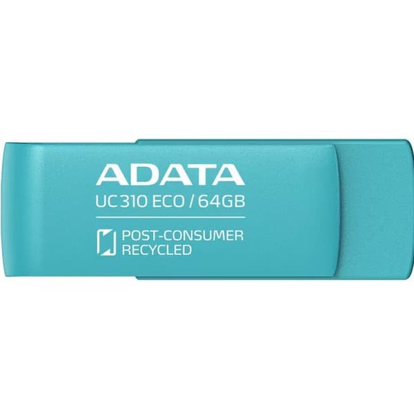 ADATA | USB Flash Drive | UC310 ECO | 64 GB | USB 3.2 Gen1 | Green Grønn