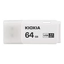 Kioxia TransMemory U301 USB flash drive 64 GB USB Type-A 3.2 Gen 1 (3.1 Gen 1) White Hvit