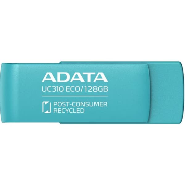 ADATA | USB Flash Drive | UC310 ECO | 128 GB | USB 3.2 Gen1 | Green Vihreä