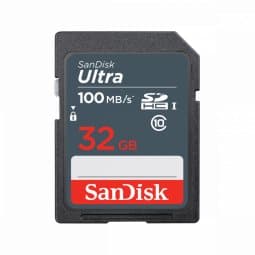 SANDISK ULTRA 32GB SDHC/MEMORY CARD 100MB/S