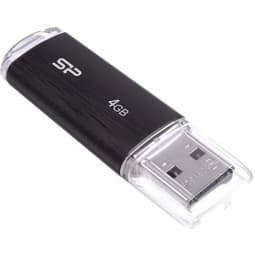 Memorie USB Ultima U02 4GB, USB 2.0, Black "SP004GBUF2U02V1K" (timbru verde 0.03 lei) Svart
