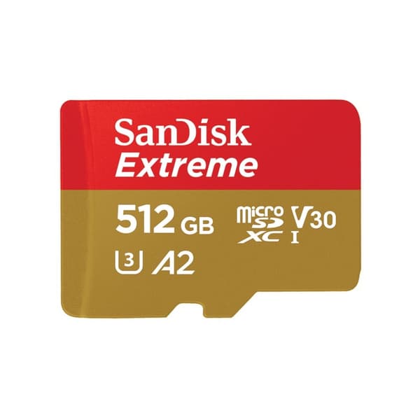 SanDisk Extreme 512 GB MicroSDHC UHS-I klasse 10