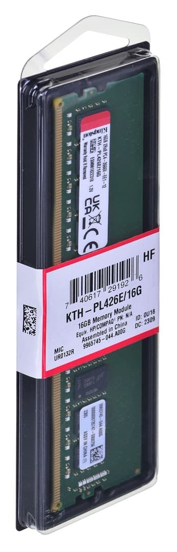 Kingston dedikeret hukommelse til HPE/HP 16GB DDR4-2666Mhz ECC-modul