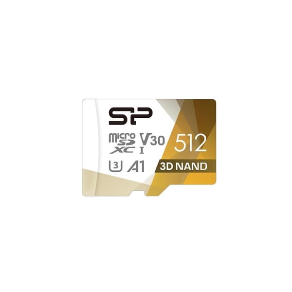 Silicon Power Superior Pro Farverigt hukommelseskort 512 GB MicroSDXC Klasse 10 UHS-I + SD-adapter (SP512GBSTXDU3V20AB)